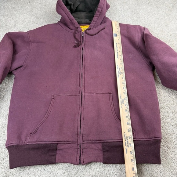 Diamondback Work Wear Men's Purple Fleece Lined Zip Up Hoodie Jacket XL - Picture 4 of 8